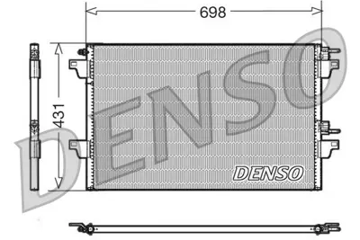 DENSO DCN23022 Condenser. Air Conditioning Renault Espace Iii 96 8200033733 723M75 60435297 7401579 920241 TSP0225539 103308 6072305297 RT5297 RTA5297