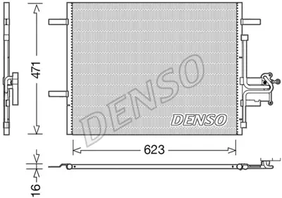 DENSO DCN33010 Condenser. Air Conditioning Volvo S60 Ii 10-18 31305212 8FC351343141 30741670 VO5166D 35930 59005166 8880400481 940159 43494 8113028