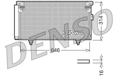 DENSO DCN36001 Condenser. Air Conditioning Subaru Legacy Iii 98- 73210AG000 8FC351304121 CF20191 SUA5073 F443312 51005073 SU5073 43312 351304121 SUA5073D