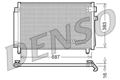 DENSO DCN36002 Condenser. Air Conditioning Subaru Forester 02-08 73210SA012 73210SA010 35869 73210SA011 945993 382900 94848 814312 60515060 73210SA020