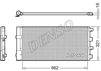 DENSO DCN37003 Condenser. Air Conditioning Dacia Duster 10- 8200880551 60155004 940161 921008028R DAA5004D DA5004 814178 8093071 RENAA640 15005004X