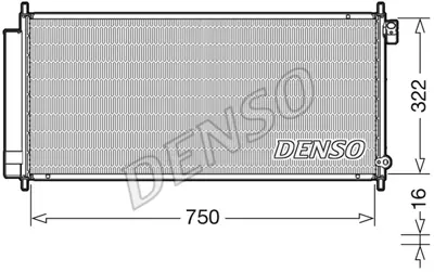 DENSO DCN40017 Condenser. Air Conditioning Honda Jazz Ii 02-08 80110SAA013 392000 HD5222 102019N 940051 35791 35562 QCN429 102006N 8193008