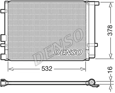 DENSO DCN41005 Condenser. Air Conditioning Hyundai İ20 I 08-15 HYA5244 976064P000 976061J000 5533221S 350095 562023N 8880400555 8283035 HYA5244D 940221