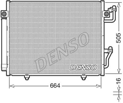 DENSO DCN45005 Condenser. Air Conditioning Mitsubishi Pajero Clas 7812A050 35619 94864 MN123332 30P0032 MT5191 MR513110 817790 8FC351304081 MT5191D