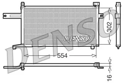 DENSO DCN46005 Condenser. Air Conditioning Nissan Micra Ii K11 921106F600 DCN46005 35315 13005194 94498 161235 817732 53715 M7190550 8213014