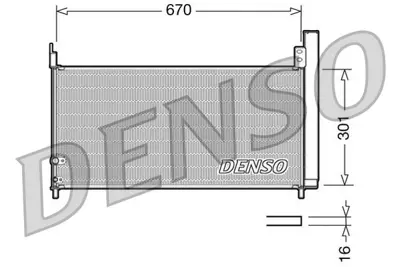 DENSO DCN50037 Condenser. Air Conditioning Lexus Ct 10- 8846047150 728M82 TO5576D M7280820 351343621 8103108 351343624 940175 212079N 43486