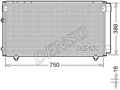 DENSO DCN50042 Condenser. Air Conditioning Toyota Avensis Verso 8846044430 60535383 8880407250 814207 103710 8846044520 212061N AC606000S 212039N 8163305383