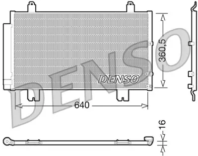 DENSO DCN51005 Condenser. Air Conditioning Lexus Gs 05-11 8846009020 8846030871 8846022620 940261 8846022630 TO5653 30C71076 DCN51005 53005653 814451