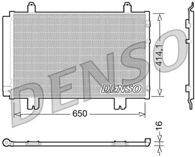 DENSO DCN51009 Condenser. Air Conditioning Lexus Ls 06-17 8846050200 8846050201 DCN51009 940434 350092 TO5646 TOA5646D TOA5646 814450 KTOA5646