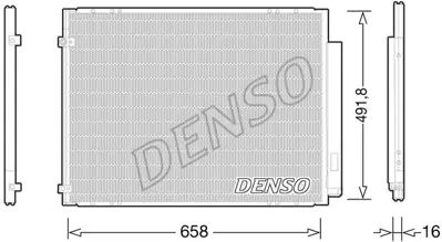 DENSO DCN51010 Condenser. Air Conditioning Lexus Rx 03-08 8846048081 TO5573D 940298 TO5573 814448 105591 884600E020 8846048060 53005573 8846048080