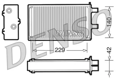 DENSO DRR13001 Heat Exchanger. İnterior Heating Autobianchi Y10 46407541 6043004 7684054 BR055 5979074 812334 73006064 8FH351311001 RA2030010 93547