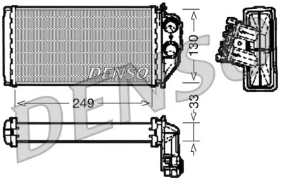 DENSO DRR21002 Heat Exchanger. İnterior Heating 6448K4 5510194S 8FH351315471 93801 812339 6083005 60406228 70818821 169012N PE6228
