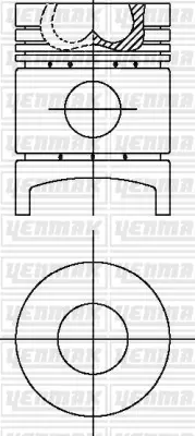 YENMAK 31-03414-000 Piston-Segman Q110.0mm Std-Fiat-Co 3/20/21/40/41 