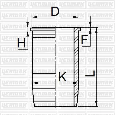 YENMAK 52-05684-000 Gomlek Q130.0mm Std-Mercedes-Om 501-541 La 
