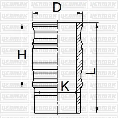 YENMAK 51-05963-000 Gomlek Q127.0mm Std-Scania-Dc 9 Euro 4-Dt 12 Eur 1457006000 1917102 61LW00101001 89893110