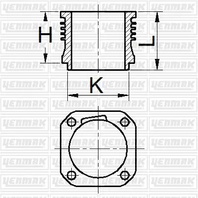 YENMAK 51-95180-000 Gomlek Q100.0mm Std-Compresor-Daimler Benz Actro 4WR24 5411310902 89597110