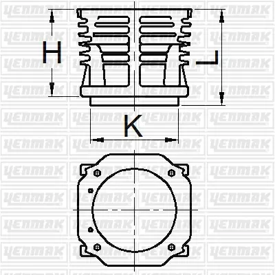 YENMAK 51-95627-000 Gomlek Q90.0mm Std-Compresor-Daimler Benz Om 401 1490009000 4WR06 51541050007 89196110