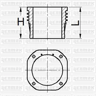 YENMAK 51-95622-000 Gomlek Q100.0mm Std-Compresor-Daimler Benz Om 40 1400031000 4421310102 4WR17 89529110