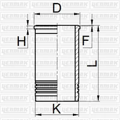 YENMAK 51-05759-000 Gomlek Q117.0mm Std-Iveco-Cursor 9 Euro 6 504305869 7LW00107001 89890110