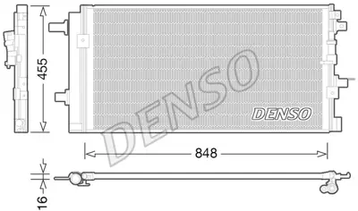 DENSO DCN02023 Condenser. Air Conditioning 8K0260401S 350060 DCN02023 8K0260403AG DCN02043 RA7010580 107081 8K0260403S AI5390D DCN02024
