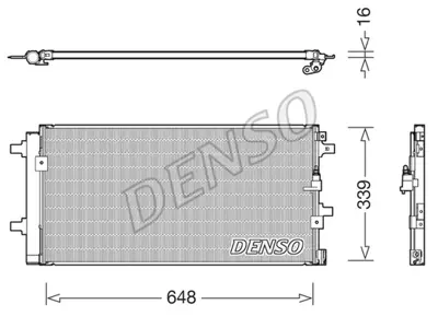 DENSO DCN02043 Condenser. Air Conditioning Audi A4 8k. B8 07-1 8K0260401S 8K0260403S