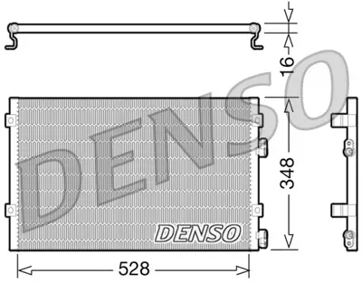 DENSO DCN06004 Condenser. Air Conditioning Chrysler Pt Cruiser 0 5093708AA CR5103 120CH17003 940289 DCN06004 43291 814487 35608 122022N AC389000S