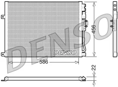 DENSO DCN06009 Condenser. Air Conditioning Jeep Commander 05-10 351309111 55116928AA 667028 8FC351309111 43294 8182020 94931 AC564000S JE5045 35920