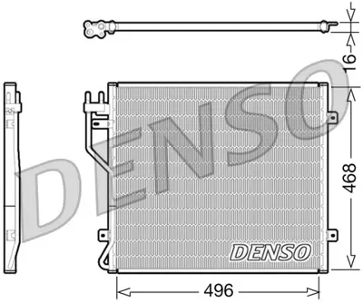 DENSO DCN06010 Condenser. Air Conditioning Jeep Cherokee / Libert 94773 V857465AA 5183560AC 104905 55037465AB AC545000S 55037465AA 5143010AB 5143010AA 5183560AB