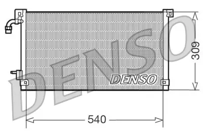 DENSO DCN21004 Condenser. Air Conditioning Citroën Saxo 96-04 6455AG 6455Z1 9005172 351300291 KDCN172 62003N 925521 CN5172 817655 7402505