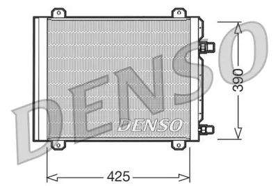 DENSO DCN23004 Condenser. Air Conditioning Renault Twingo I 93-0 7700428315 182480N 351317771 KDRT235 817799 43005235 351317761 817800 350203218000 293C32