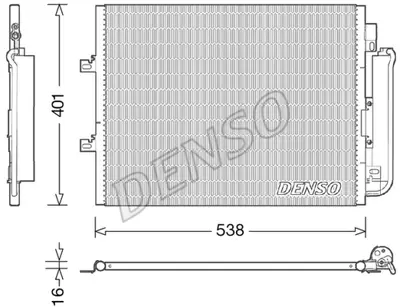 DENSO DCN23026 Condenser. Air Conditioning Renault Twingo Ii 07- 8200448252 921006980R 940126 8660003445 DCN23026 8093061 43005454 105205 TSP0225692 RT5454D