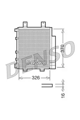 DENSO DCN35003 Condenser. Air Conditioning Daihatsu Cuore Vi 03- 88450B2010 35856 55369839 362005N 88450B2010000 DU5063 DU5063D 60115063 11005063 105457