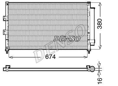 DENSO DCN40014 Condenser. Air Conditioning Honda Civic Viii Saloo 80110SNAA02 3525 80110SNAA01 80110SNAA42 940294 DCN40014 102026N CD080430 946522 CD080595