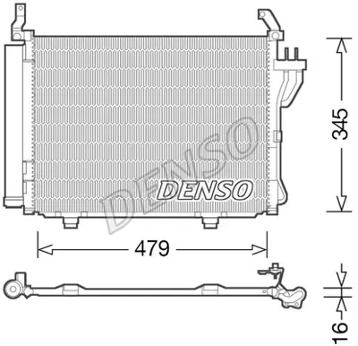 DENSO DCN41002 Condenser. Air Conditioning Hyundai İ10 I 07-13 KHY5245 976060X000 8283033 976060X010 391800 HYA5245 814354 940205 161420 CF20182