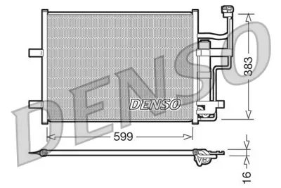 DENSO DCN44003 Condenser. Air Conditioning Mazda 3 00-09 BPYK6148ZA 814216 AC791000P MZ5184D 8FC351343321 716M30 94902 351343321 BPYK6148Z 814265