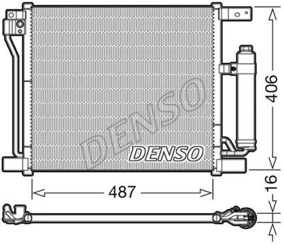 DENSO DCN46021 Condenser. Air Conditioning Nissan Juke 10- 921003DD0A 72052N DN5401D DNA5401 921103DD0A DCN46021 261160 940384 8880400563 DN5401