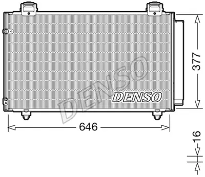 DENSO DCN50043 Condenser. Air Conditioning Toyota Corolla E12 8845002240 AC797000S DCN50004 TO5411D 8FC351310191 TO5411 814210 8FC351343384 940318 940299