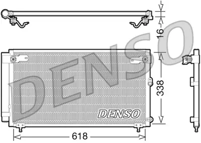 DENSO DCN51006 Condenser. Air Conditioning Lexus Is I 99-05 KTT110514 8705053020 8846053010 TSP0225311 DCN51006 940191 280160001 350435 53005558 TO5558D