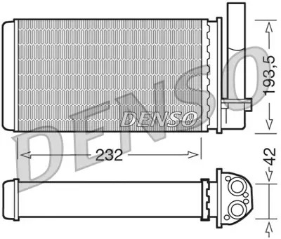 DENSO DRR21003 Heat Exchanger. İnterior Heating 644851 58617 PE6088 6082001 1013001013 PEH065 PLE100253 8FH351311071 101629 883965