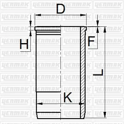 YENMAK 51-05444-000 Gomlek Q120.0mm Std-Iveco-8460.21 -8460.41 - Fos 1445002000 7WN45 860210 89417110