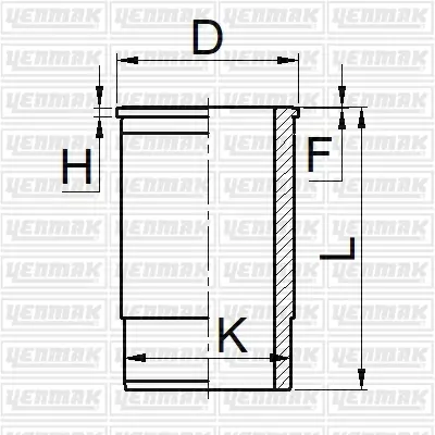 YENMAK 51-05508-000 Gomlek Q106.5mm Std-John Deere-3239-4239-6359 C 225WN03 AR51726