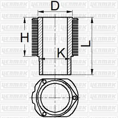 YENMAK 51-95521-000 Gomlek Q120.0mm Std-Khd-Fl 413 101WR09 1490007000 4910402 88562110