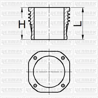 YENMAK 51-95188-000 Gomlek Q100.0mm Std-Compresor-Daimler Benz Om 40 4WR22 89857110