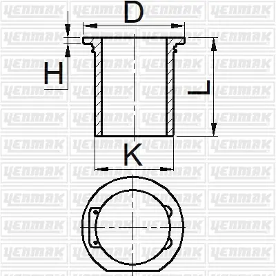 YENMAK 51-95179-000 Gomlek Q92.0mm Std-Compresor-Daimler Benz Om 457 1405004000