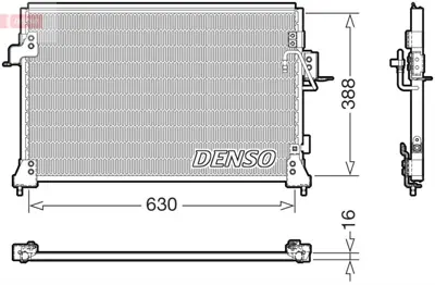 DENSO DCN14005 Condenser JRB100790 DCC1011 AU5143 8FC351318001 35754 JRB100840 372140N 53797 818025 94808