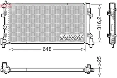DENSO DRM02045 Engine Cooling 1103165 131080A 53024 640012 6RF121253 735554 8MK376902014 AD120R004B CR2082000S DRM02015 RA0250130 STA2041 TSP0524078