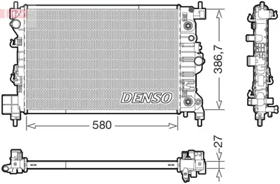 DENSO DRM20131 Engine Cooling 1300341 95136079 95026325 95316030 95460095 1300352 RC00072 1300342 8MK376714231 95298557