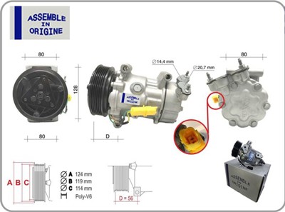 GUA 41333 Klima Kompresörü Sifir Ürün Citroen C3 Nemo Berl 2758145 2758433 9223392 CS20538 200H19 64522758145 6942501 1929E 600K416 141125