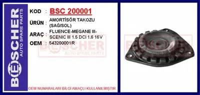 İthal 200001 Amortisör Takozu Sağ/Sol Fluence-Megane Iii-Scen 543200001R 825527 210368110 49852 701927 2654041 327352 KB65536 32735 SM1536