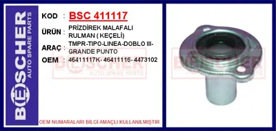 İthal 411117 Prizdirek Malafali Rulman  Keçeli Tmpr-Tipo-Line 4473102 10580 T405714 46411117 4179874 24906 14786 GH024 11614786 40024